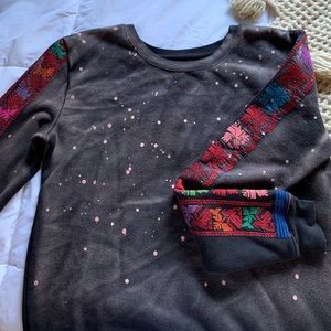 bleached out sweatshirt